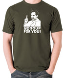 Seinfeld - Soup Nazi, No Soup For You - Men's T Shirt - olive