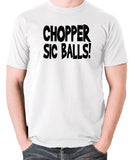 Stand By Me - Chopper Sic Balls - Mens T Shirt - white