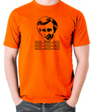 Alan Partridge - DAN... DAN... DAN... - Mens T Shirt - orange