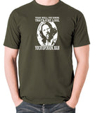 The Big Lebowski - The Dude, Yeah Well You Know That's Just Like Your Opinion Man - Men's T Shirt - olive