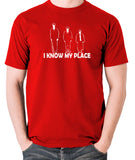 The Frost Report - I Look Down on Him, I Know My Place - Men's T Shirt - red