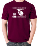 IT Crowd - Moss, I Came Here To Drink Milk And Kick Ass - Men's T Shirt - burgundy