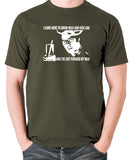 IT Crowd - Moss, I Came Here To Drink Milk And Kick Ass - Men's T Shirt - olive
