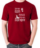 IT Crowd - We Don't Need No Education - Men's T Shirt - brick red