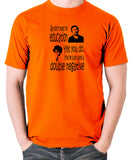 IT Crowd - We Don't Need No Education - Men's T Shirt - orange