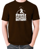 IT Crowd - Roy, People What A Bunch Of Bastards - Men's T Shirt - chocolate