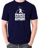 IT Crowd - Roy, People What A Bunch Of Bastards - Men's T Shirt - navy