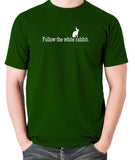 The Matrix - Follow The White Rabbit - Men's T Shirt - green
