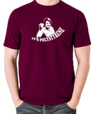 The Mighty Boosh - Bob Fossil, It's Polystyrene - Men's T Shirt - burgundy