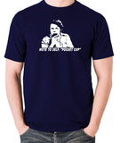 The Mighty Boosh - Bob Fossil Note To Self, Pocket Cup - Men's T Shirt - navy