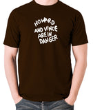 The Mighty Boosh - Howard And Vince Danger - Men's T Shirt - chocolate