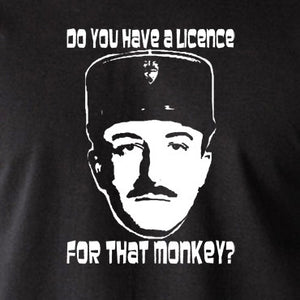 The Pink Panther - Inspector Clouseau, Do You Have A Licence For That Monkey - Men's T Shirt