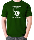 The Pink Panther - Inspector Clouseau, Do You Have A Licence For That Monkey - Men's T Shirt - green