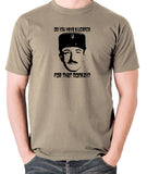 The Pink Panther - Inspector Clouseau, Do You Have A Licence For That Monkey - Men's T Shirt - khaki