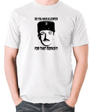 The Pink Panther - Inspector Clouseau, Do You Have A Licence For That Monkey - Men's T Shirt - white