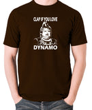 The Running Man - Clap If You Love Dynamo - Men's T Shirt - chocolate