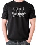 The Two Ronnies - Four Candles Fork Handles - Men's T Shirt - black
