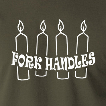 Forks Handles TShirt Comedy Ronnies Four Candles Sorry Inspired Funny Sketch  | eBay
