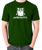 The Two Ronnies - Ronnie Corbett, Anywayyyy - Men's T Shirt - green