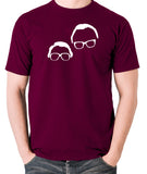 The Two Ronnies - It's Goodnight From Me And It's Goodnight From Him - Men's T Shirt - burgundy