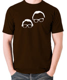 The Two Ronnies - It's Goodnight From Me And It's Goodnight From Him - Men's T Shirt - chocolate