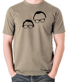The Two Ronnies - It's Goodnight From Me And It's Goodnight From Him - Men's T Shirt - khaki