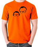 The Two Ronnies - It's Goodnight From Me And It's Goodnight From Him - Men's T Shirt - orange