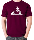 The Young Ones - Neil Vegetable Rights And Peace - Men's T Shirt - burgundy