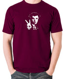 The Young Ones - Rick, Peace - Men's T Shirt - burgundy