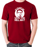 Total Recall - Quaid, If I'm not Me Who the Hell am I - Men's T Shirt - brick red