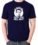 Total Recall - Quaid, If I'm not Me Who the Hell am I - Men's T Shirt - navy