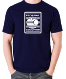 Total Recall - Federal Colonies Badge - Mens T Shirt - navy