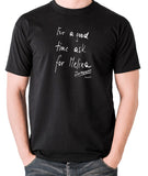 Total Recall - For a Good Time Ask for Melina, Note - Men's T Shirt - black