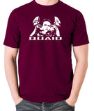 Total Recall - Quaid - Men's T Shirt - burgundy