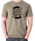 Total Recall - See You at the Party Richter - Men's T Shirt - khaki