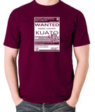 Total Recall - Wanted Poster, Kuato Lives - Men's T Shirt - burgundy