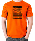 Total Recall - Wanted Poster, Kuato Lives - Men's T Shirt - orange