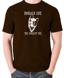 Shooting Stars - Donald Cox The Sweaty Fox - Mens T Shirt - chocolate