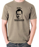 Shooting Stars - Jack Dee, Methane Investigation - Men's T Shirt - khaki