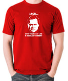 Shooting Stars - Jack Dee, Needless Comment - Men's T Shirt - red