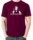 The Young Ones Herbal Tea T Shirt burgundy
