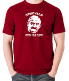 Open All Hours - Albert Arkwright, Granville Fetch Your Cloth - Men's T Shirt - brick red