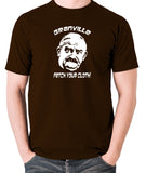 Open All Hours - Albert Arkwright, Granville Fetch Your Cloth - Men's T Shirt - chocolate