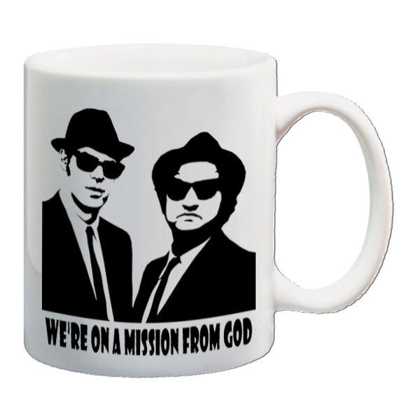 The Blues Brothers Inspired Mug - We're On A Mission From God
