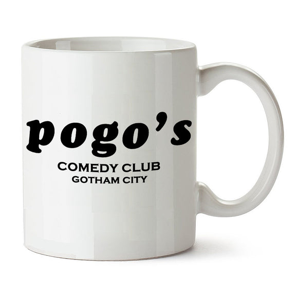 Joker Inspired Mug - Pogo's Comedy Club Gotham City