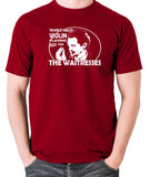 Reservoir Dogs - Mr Pink, The Worlds Smallest Violin Playing Just for the Waitresses - Men's T Shirt - brick red
