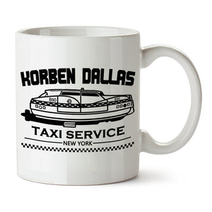 Fifth Element Inspired Mug - Korben Dallas Taxi Service