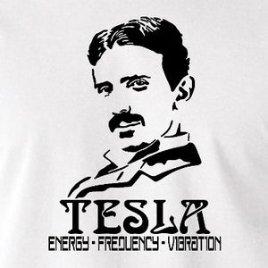 Nikola Tesla T Shirt - Tesla Energy Vibration Frequency