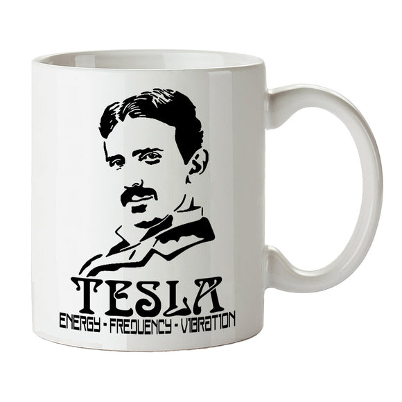 Nikola Tesla Mug - Tesla Energy Vibration Frequency