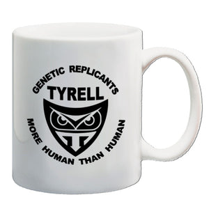 Blade Runner Inspired Mug - Tyrell Genetic Replicants More Human Than Human